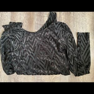 Sparkly sheer body suit